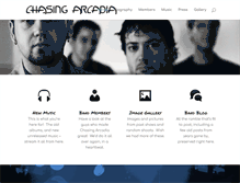 Tablet Screenshot of chasingarcadia.com